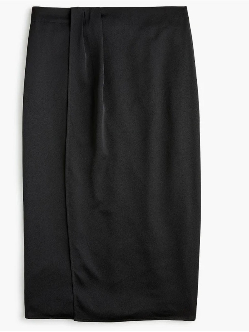 NWT J. Crew Foldover Satin Pencil Skirt Size 6